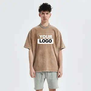 Popular Wholesale Men's Sublimation Anti-wrinkle T-shirts Customized Mens Oversized Acid Wash 3d Printing t shirt