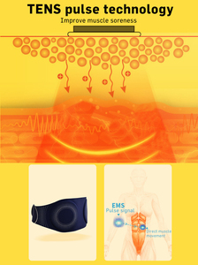 Ceinture de massage lombaire électronique vibrante respirante personnalisée avec chaleur pour soulager les crampes menstruelles et les douleurs utérines - Product Image 4