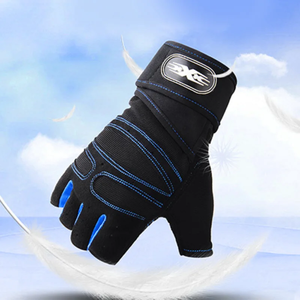 Gants de fitness équipement de soutien de paume de gymnastique pour hommes et femmes haltérophilie sangle de poignet étendue gants d'entraînement antidérapants - Product Image 1