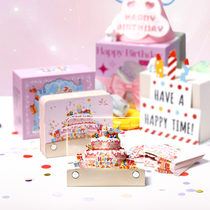 Sổ ghi chú dán 3D khắc laser thiết kế mới 2026, logo tùy chỉnh, nghệ thuật 3D, kèm bìa cứng, làm quà tặng sinh nhật - Product Image 4