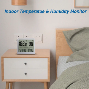 Termómetro electrónico interior de alta precisión habitación de bebé invernadero pantalla digital medidor de temperatura y humedad higrómetro - Product Image 4