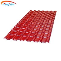Résine synthétique ignifuge, plastique espagnol, PVC, tuiles de toit, prix au ghana