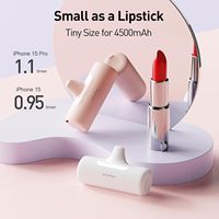 Cargador Portátil Mini LinkPod 4Pro Versión Actualizada 4500mAh 15W con Conector USB C y Cable Integrado