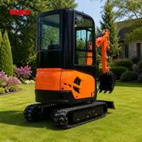 Mini-excavatrice chenillée compacte chinoise de 2 tonnes avec moteur EPA pour jardinage, livraison gratuite