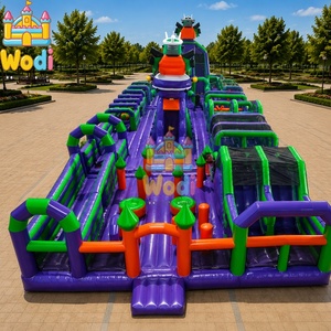 Circuito de Obstáculos Inflable de Material Resistente para Invierno, Casa de Brinco Inflable con Obstáculos Tipo <span class=keywords><strong>Lego</strong></span> - Product Image 6