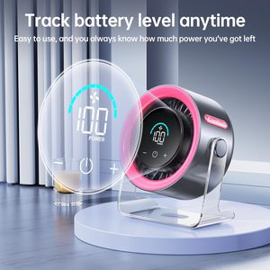 Ventilador de Circulación de Alta Velocidad de Escritorio, Pequeño, USB, Silencioso, Inalámbrico, Portátil, para Uso Doméstico y en Dormitorios, con Batería de 5000 mAh - Product Image 4