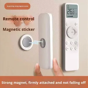 حامل جداري لاصق للتحكم عن بعد في التلفاز ومكيف الهواء، تخزين بدون حفر، مغناطيسي قوي، تصميم عصري - Product Image 2