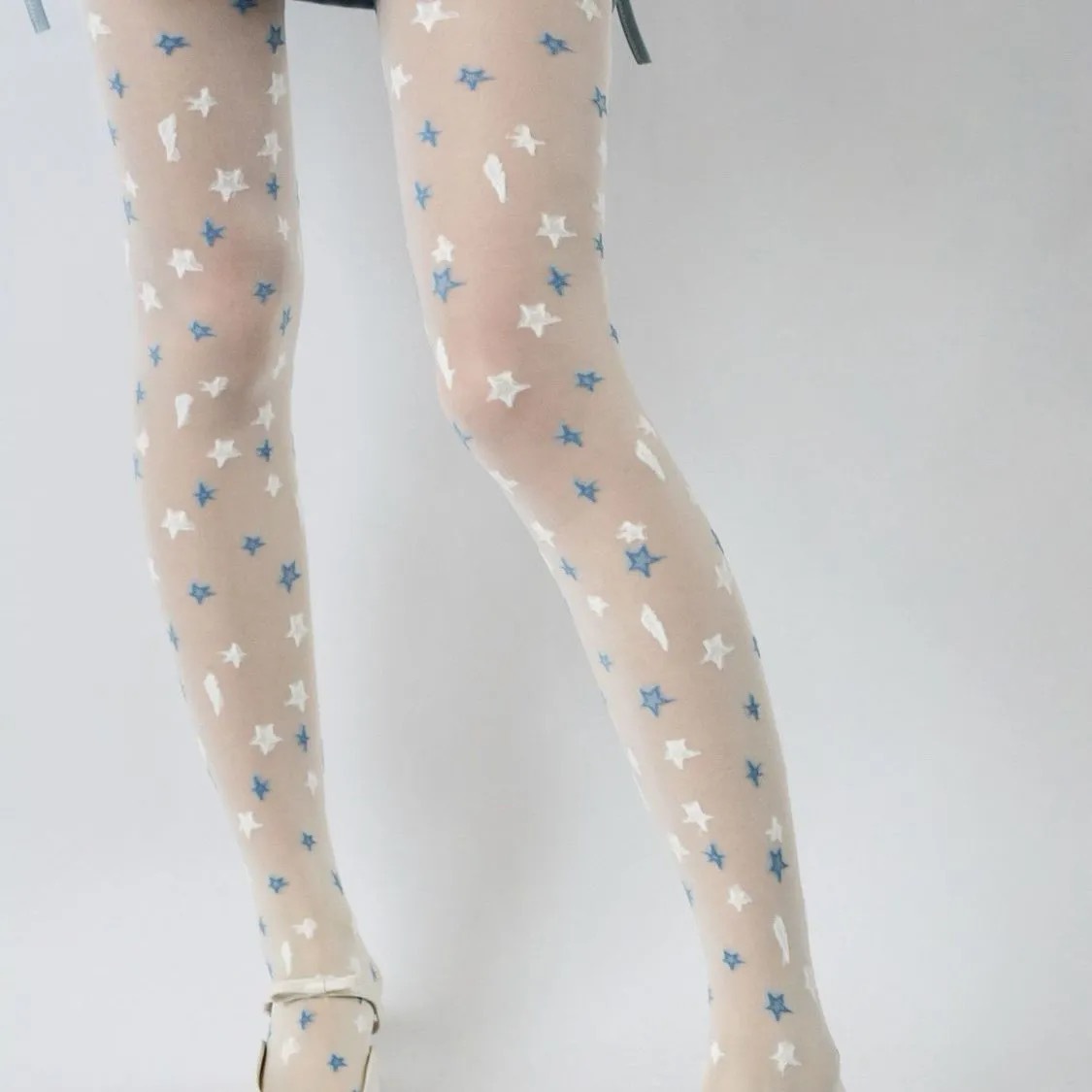 Blue and white stars