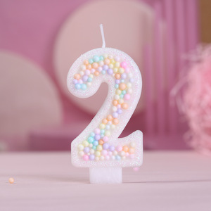 Velas de Cumpleaños Digitales 3D Brillantes con Forma de Macaron Número 0, Decoraciones <span class=keywords><strong>para</strong></span> Pasteles, Adecuadas <span class=keywords><strong>para</strong></span> Cumpleaños y Pasteles Temáticos - Product Image 4