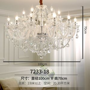 Lustre et suspension modernes en verre pour salon et chambre à coucher - Product Image 3