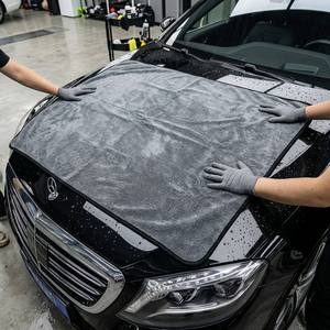 Paño de cuidado automático de microfibra <span class=keywords><strong>para</strong></span> lavado y secado de autos Toalla de bucle giratorio grande con <span class=keywords><strong>trapo</strong></span> de microfibra de pila detallada - Product Image 1