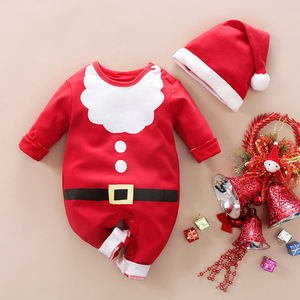 <span class=keywords><strong>Mono</strong></span> Navideño para Bebé Alibuy, Ropa de Arrastre para Bebé para Año Nuevo, Ropa de Algodón de Manga Larga, Agente de Compras - Product Image 5
