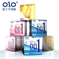 Japonais OLO plus mince préservatif 001 0.01mm pour les grossistes Ultra Mince Amour Jouet Préservatif