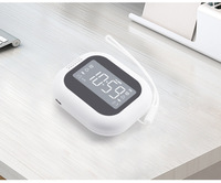 Jam Alarm Digital Portabel Isi Ulang dengan Getaran, Bluetooth, Layar Tampilan Minggu, Jam Meja Pintar, Ramah Perjalanan, Jam Meja Samping Tempat Tidur