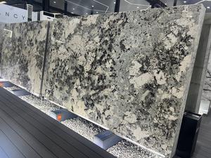 현대적인 디자인 알파인 화이트 화강암 석판 브라질 판도라 파타고니아 녹색 규암 석판 인테리어 벽 수조 - Product Image 6