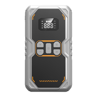 Démarreur de voiture 800A Peak avec compresseur d'air 36 PSI, booster de batterie portable 12V 7200mAh et gonfleur de pneus numérique pour moto