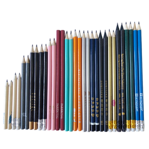 Lápiz de Madera Personalizado al por Mayor para el Regreso a Clases, Precio Económico, Lápiz Redondo de 7 Pulgadas con Goma de Borrar, Mina HB 2B 2H, con Logotipo Personalizado - Product Image 1