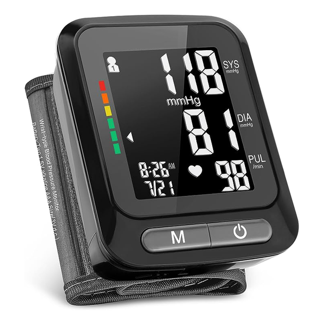 Electric Clinical Home Use Wrist Blood Pressure Monitor Automatic Digital Tensiometro with Class II Certification