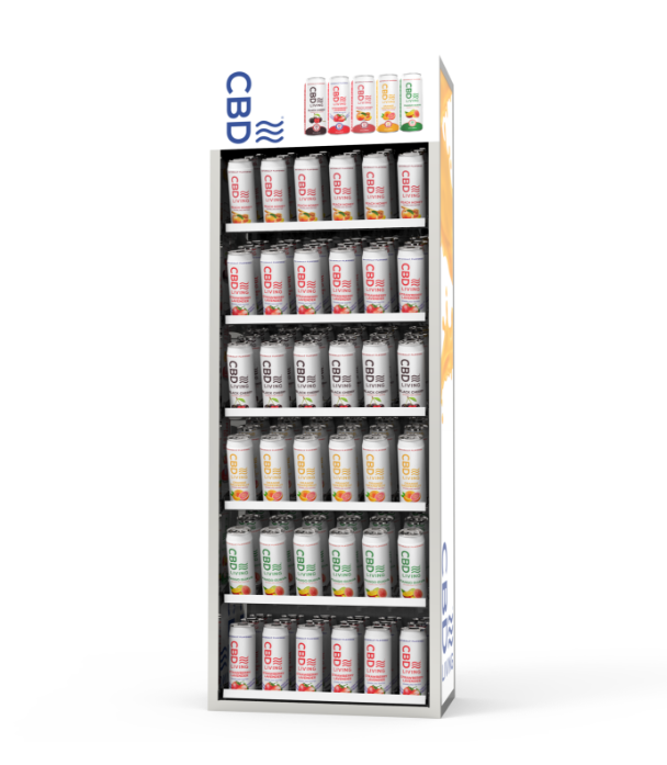 Storage Canned Shelf Rack Stackable Can Display Organizer Kitchen Metal Chrome Bottle Beverage Dispenser Rack for Retail Sh — view 3
