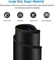 Grand tapis de souris de jeu en caoutchouc avec design personnalisé, résistant à l'eau, en stock - Tapis de bureau pour ordinateur
