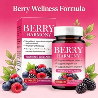 Comprimés Équilibre Hormonal Femme Berry Harmony Proanthocyanidine Végétalien Soutient la Peau, le Corps et la Santé Menstruelle OEM/ODM Disponible
