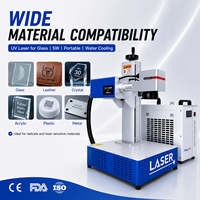 Machine de marquage laser UV 3W 5W pour métal, verre, plastique |   Graveur de bureau compact avec source laser CRS/JPT