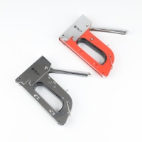 Agrafeuse manuelle industrielle robuste en acier argenté pour bricolage, 6-14 mm, pour bois et canapés