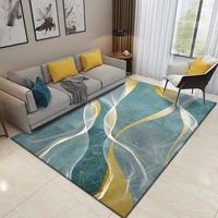 Modern klasik 3D dikdörtgen gri ton Polyester halı kaymaz gürültü azaltma yıkanabilir orta kazık 1.2cm kalın ev oturma