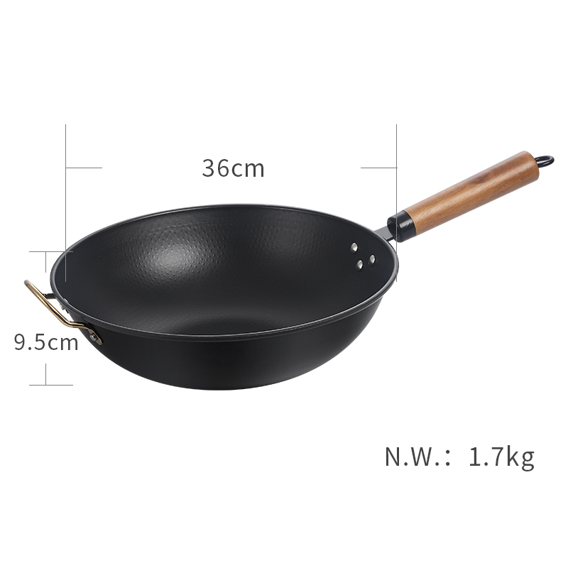 Unique poignée wok L 36cm