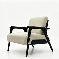 Fauteuil léger pour la maison, style vintage, idéal pour la réception et les négociations, fauteuil de loisirs, canapé rétro