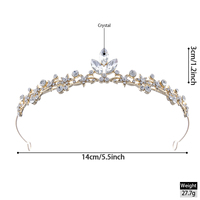 Diadème de mariée élégant en alliage et strass, bandeau multicolore pour femmes, demoiselles d'honneur, mariage, bal de promo, accessoires pour cheveux