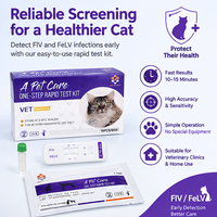 Kits de dépistage rapide du coronavirus félin pour animaux de compagnie, tests antigéniques pour chats, tests vétérinaires rapides FCOV