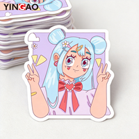 Pegatinas troqueladas Yingao Coquette Kawaii, adhesivas, impermeables y estéticas para diario, álbum de recortes y arte DIY