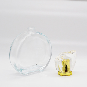 Vacía de 100ml transparente redondo damas delicada botella de <span class=keywords><strong>perfume</strong></span> de cristal - Product Image 1