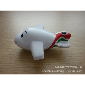 ของเล่นบีบคลายเครียดรูปเครื่องบินโฟม PU น่ารัก รูปทรงการ์ตูน ของขวัญส่งเสริมการขาย - Product Image 1