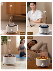 Venta Directa de Fábrica: Altavoces Inalámbricos Portátiles de Plástico con Diseño de Medusa Llama, Carga USB, Ruido Blanco Natural y Humidificador Volcánico - Product Image 5