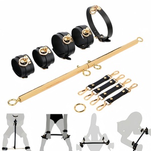 Accessoires de bondage SM, barre métallique réglable et amovible, artefact de séparation des jambes, menottes de haute qualité pour les mains et les pieds, jouet de flirt - Product Image 2
