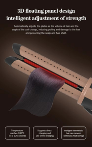 Bidisco Nouveau fer à <span class=keywords><strong>lisser</strong></span> <span class=keywords><strong>les</strong></span> <span class=keywords><strong>cheveux</strong></span> sans fil à flux d'air à ions négatifs fer plat droit <span class=keywords><strong>avec</strong></span> bouclés et droits - Product Image 4