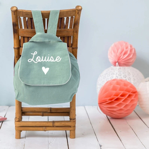 Sac à dos personnalisé pour enfants <span class=keywords><strong>avec</strong></span> prénom, sac à dos scolaire personnalisé pour garçons, filles, femmes, mini sac à dos en coton - Product Image 1