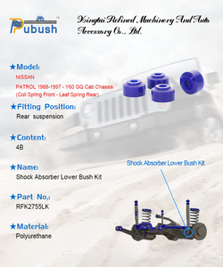Bujes de poliuretano de alta calidad Amortiguador Kit de casquillo superior RFK2755LK para <span class=keywords><strong>TOYOTA</strong></span> <span class=keywords><strong>HILUX</strong></span> 1983-1997 - LN, RN, YN65, 67 - Product Image 6