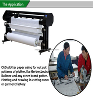 Papier blanc de qualité supérieure en gros pour l'industrie textile / Rouleau de papier pour marqueurs pour vêtements