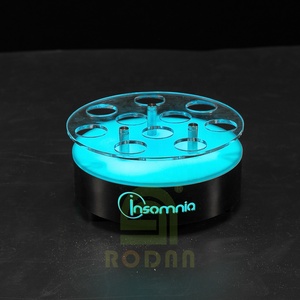 Rodnn LED Acrylique Shot Glass Plateau de service Porte-verre pour 10 coups - Product Image 2