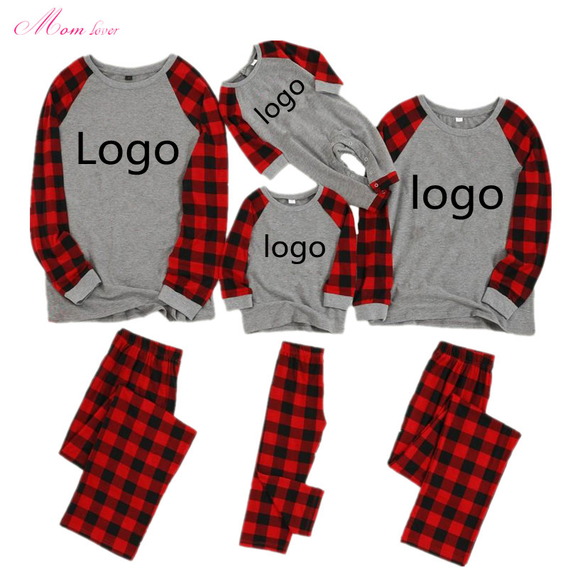 Оптовая продажа; Красные детские Простые рождественские пижамы с логотипом на заказ; Детские рождественские пижамы; Пустые рождественские пижамы для взрослых