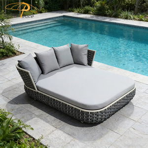 Moderno <span class=keywords><strong>exterior</strong></span> <span class=keywords><strong>cama</strong></span> sofá muebles marco de aluminio cuerda tejido piscina <span class=keywords><strong>exterior</strong></span> jardín Patio camas de día - Product Image 4