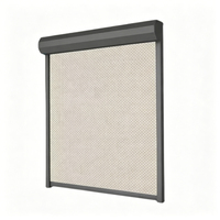 Volets roulants horizontaux électriques en alliage d'aluminium, persiennes solaires au design moderne, pare-soleil extérieur pour parking, coupe-vent et isolant thermique