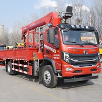 Mini-grue télescopique mobile hydraulique montée sur camion de 5, 8, 10, 12, 16, 20 tonnes, hauteur 25m