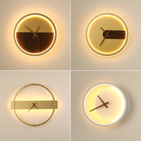 Nordic Light Luxe Horloge Murale Salon Décoration de La Maison Personnalité Creative Fer Forgé