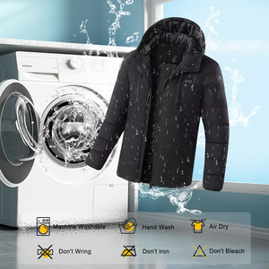 Áo khoác sưởi ấm tích điện 5V 7V 12V tùy chỉnh, chống nước, dùng cho săn bắn - Product Image 4