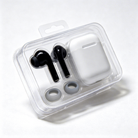 Boîte d'emballage blister pour écouteurs sans fil avec languette de suspension, coque transparente en plastique personnalisable PET/PP/PS, accessoire pour embouts d'écouteurs, supermarché