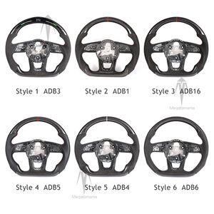 Vente directe d'usine pour <span class=keywords><strong>Audi</strong></span> A5 B9 A7 Q3 S8 A3 8P R8 <span class=keywords><strong>TT</strong></span> S3 A6 C7 RS3 A4 Q5 TTRS TTS Volant en fibre de carbone véritable avec LED - Product Image 2